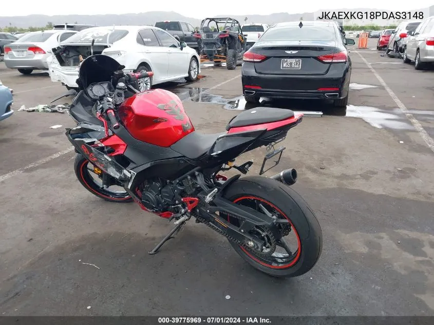 2023 Kawasaki Ex400 VIN: JKAEXKG18PDAS3148 Lot: 39775969