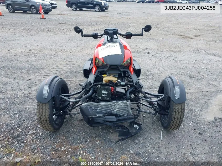 2023 Can-Am Ryker Sport VIN: 3JB2JEG43PJ004258 Lot: 39805047