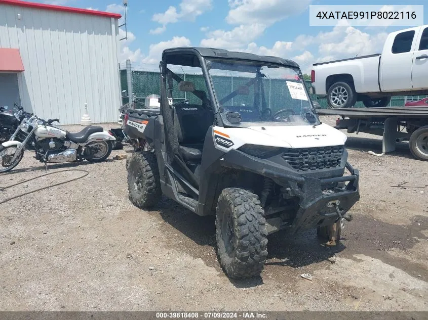 2023 Polaris Ranger 1000 Eps/1000 Premium VIN: 4XATAE991P8022116 Lot: 39818408