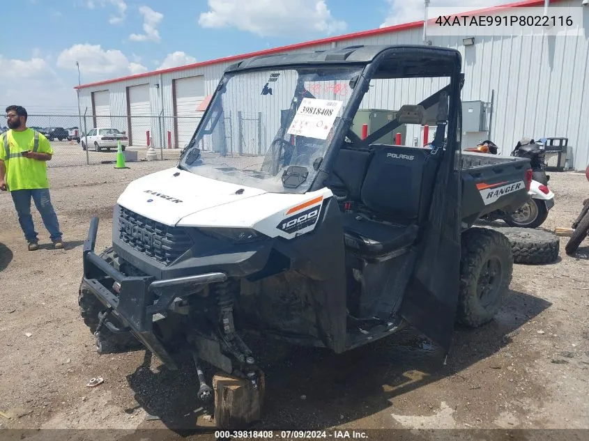 2023 Polaris Ranger 1000 Eps/1000 Premium VIN: 4XATAE991P8022116 Lot: 39818408