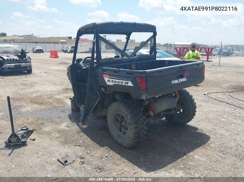 2023 Polaris Ranger 1000 Eps/1000 Premium VIN: 4XATAE991P8022116 Lot: 39818408