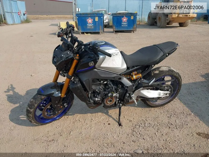 2023 Yamaha Mt09 D VIN: JYARN72E6PA002006 Lot: 39923477