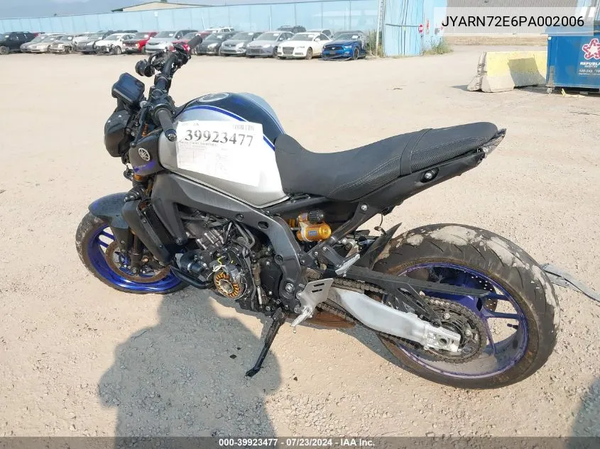 2023 Yamaha Mt09 D VIN: JYARN72E6PA002006 Lot: 39923477