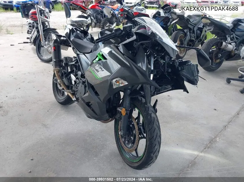 2023 Kawasaki Ex400 VIN: JKAEXKG11PDAK4688 Lot: 39931502