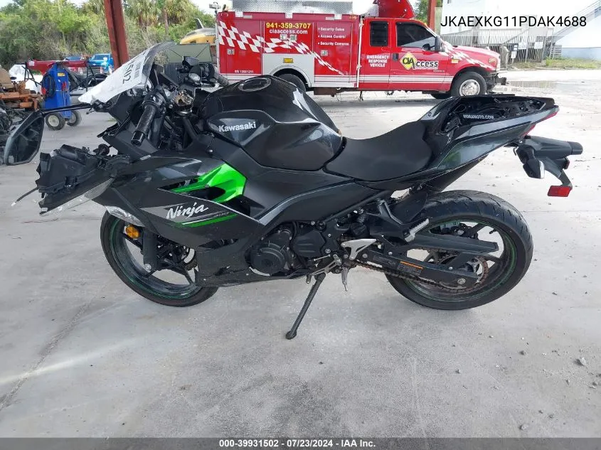 2023 Kawasaki Ex400 VIN: JKAEXKG11PDAK4688 Lot: 39931502