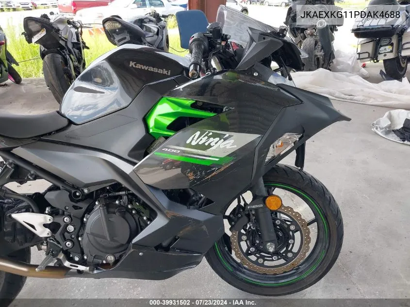 2023 Kawasaki Ex400 VIN: JKAEXKG11PDAK4688 Lot: 39931502