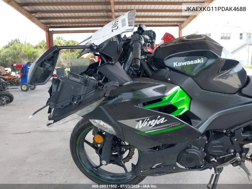 2023 Kawasaki Ex400 VIN: JKAEXKG11PDAK4688 Lot: 39931502