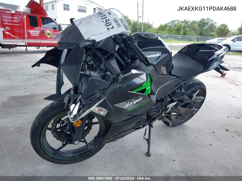 2023 Kawasaki Ex400 VIN: JKAEXKG11PDAK4688 Lot: 39931502