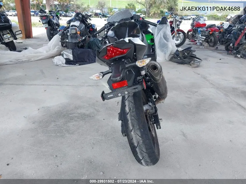 2023 Kawasaki Ex400 VIN: JKAEXKG11PDAK4688 Lot: 39931502