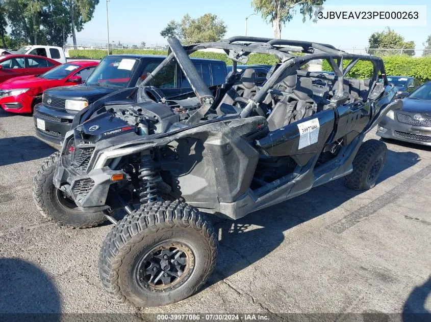 2023 Can-Am Maverick X3 Max X Ds Turbo Rr VIN: 3JBVEAV23PE000263 Lot: 39977086