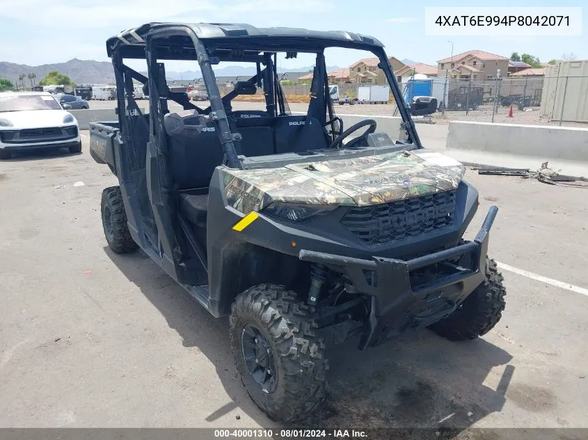 2023 Polaris Ranger Crew 1000 Premium VIN: 4XAT6E994P8042071 Lot: 40001310