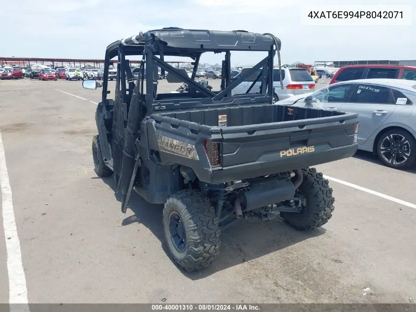 2023 Polaris Ranger Crew 1000 Premium VIN: 4XAT6E994P8042071 Lot: 40001310