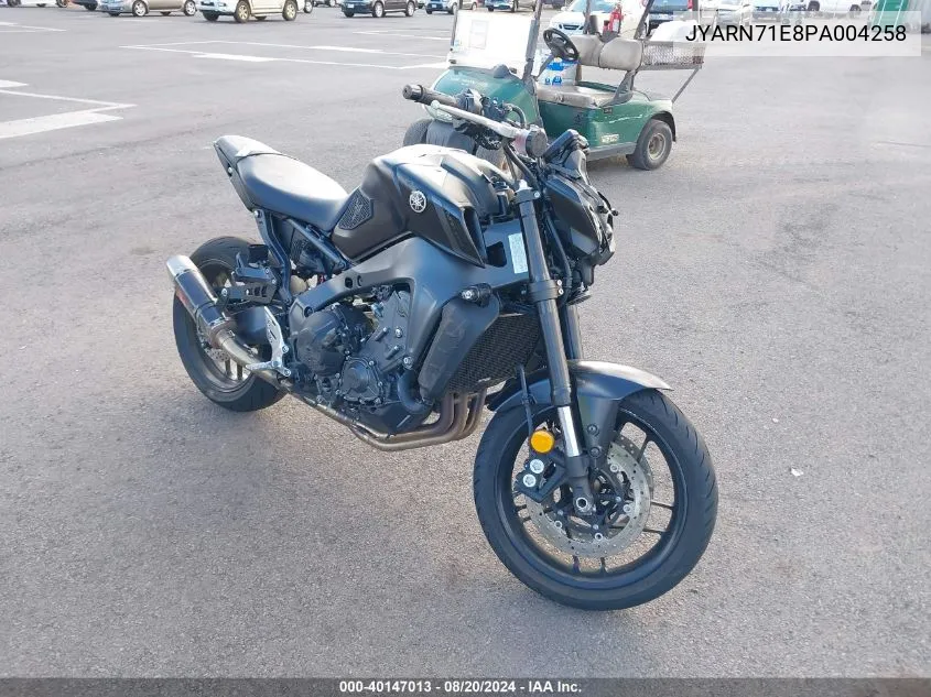 2023 Yamaha Mt09 VIN: JYARN71E8PA004258 Lot: 40147013