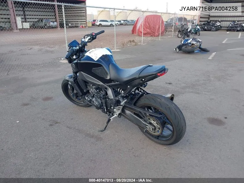 2023 Yamaha Mt09 VIN: JYARN71E8PA004258 Lot: 40147013