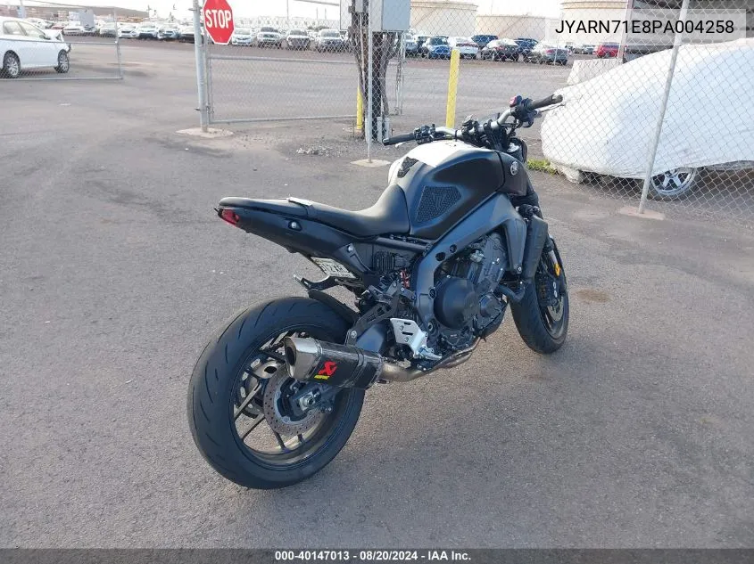 2023 Yamaha Mt09 VIN: JYARN71E8PA004258 Lot: 40147013