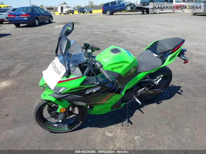 2023 Kawasaki Ex400 VIN: JKAEXKG14PDAS3664 Lot: 40230265