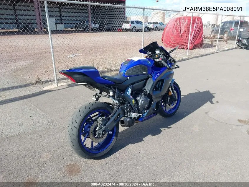 2023 Yamaha Yzfr7 VIN: JYARM38E5PA008091 Lot: 40232474