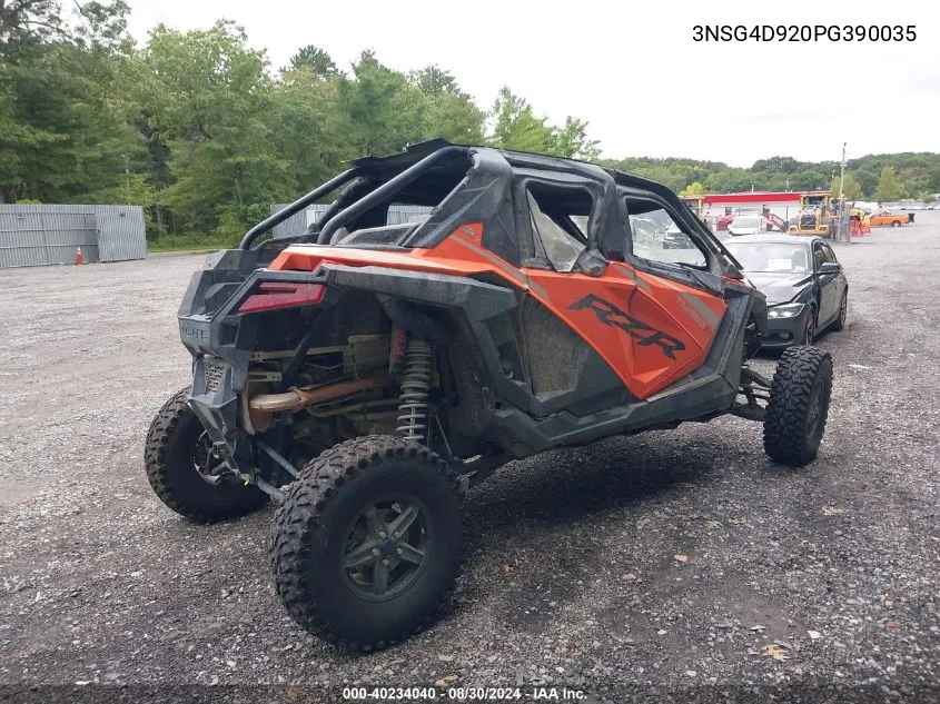 2023 Polaris Rzr Turbo R 4 Ultimate VIN: 3NSG4D920PG390035 Lot: 40234040