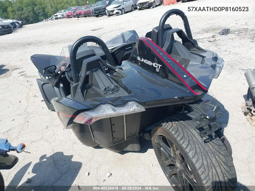 2023 Polaris Slingshot S With Technology Package VIN: 57XAATHD0P8160523 Lot: 40238418