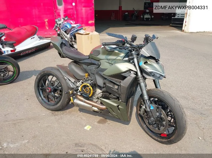 2023 Ducati Streetfighter V2 VIN: ZDMFAKYWXPB004331 Lot: 40241769