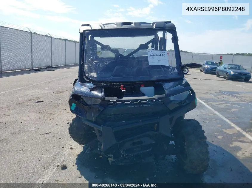 2023 Polaris Ranger Crew Xp 1000 Premium VIN: 4XARSE996P8092248 Lot: 40266140