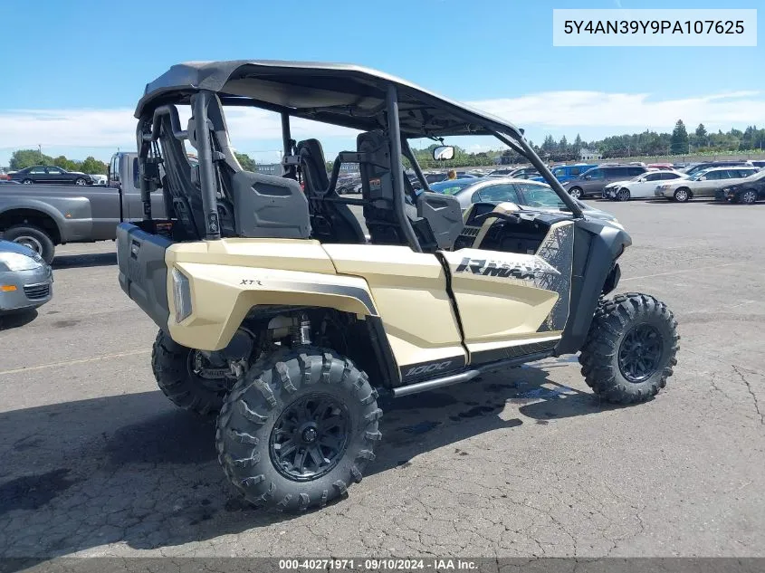 2023 Yamaha Yxe1000 VIN: 5Y4AN39Y9PA107625 Lot: 40271971