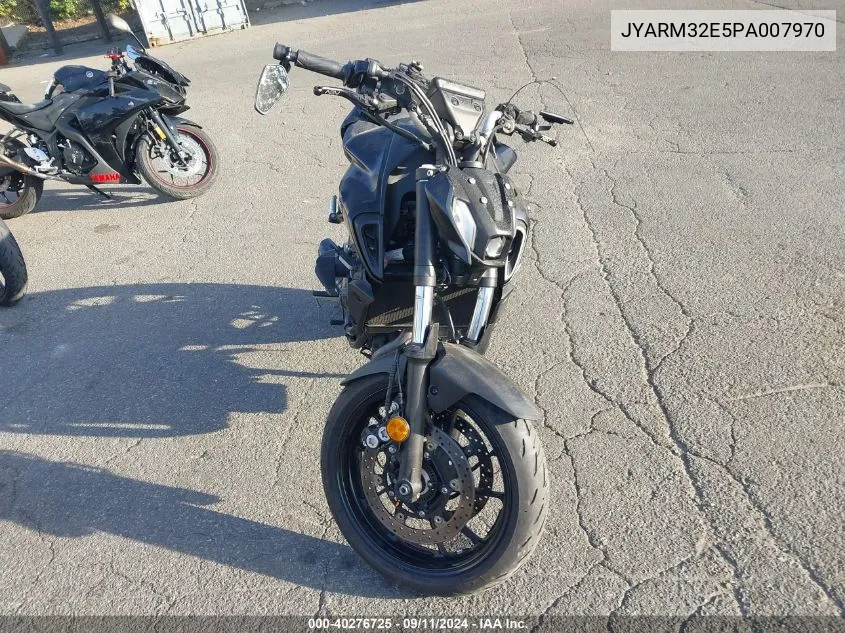 2023 Yamaha Mt07 VIN: JYARM32E5PA007970 Lot: 40276725