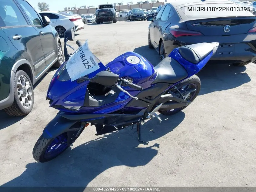 2023 Yamaha Yzfr3 A VIN: MH3RH18Y2PK013395 Lot: 40278425