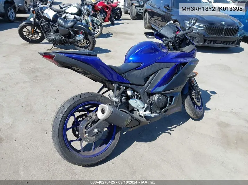 2023 Yamaha Yzfr3 A VIN: MH3RH18Y2PK013395 Lot: 40278425