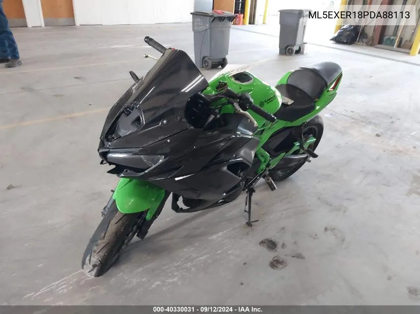 2023 Kawasaki Ex650 R VIN: ML5EXER18PDA88113 Lot: 40330031