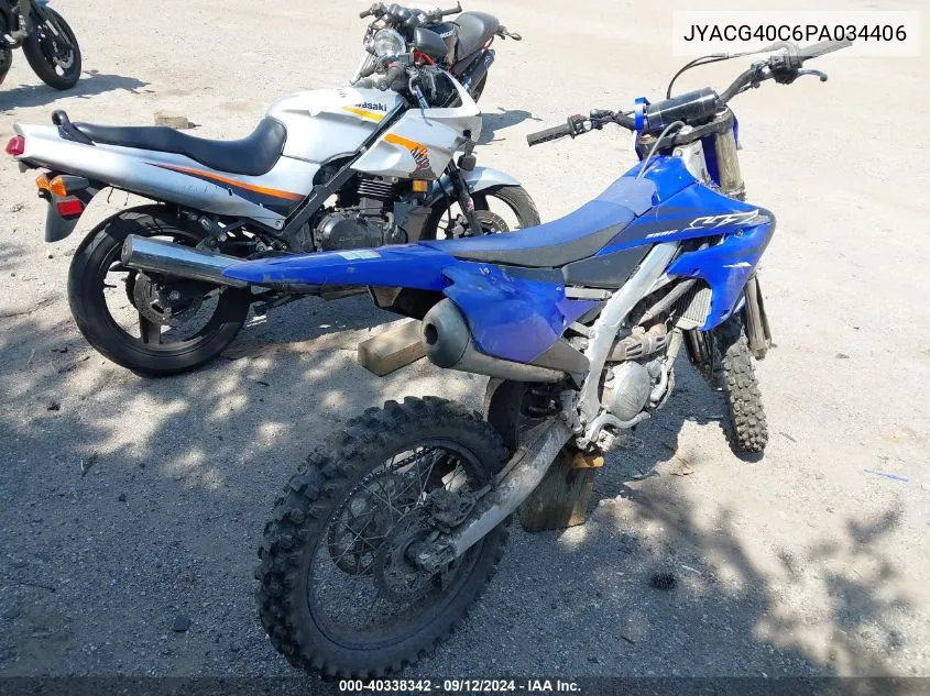 2023 Yamaha Yz250 F VIN: JYACG40C6PA034406 Lot: 40338342