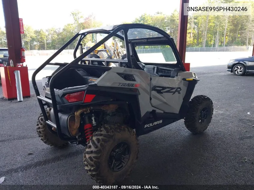 2023 Polaris Rzr Trail S 1000 Premium VIN: 3NSASE995PH430246 Lot: 40343187