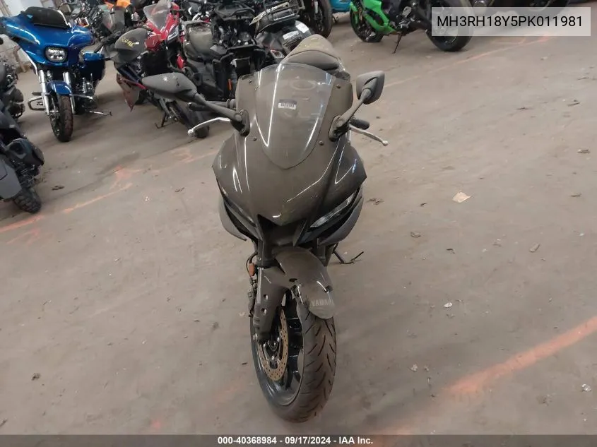 2023 Yamaha Yzfr3 A VIN: MH3RH18Y5PK011981 Lot: 40368984