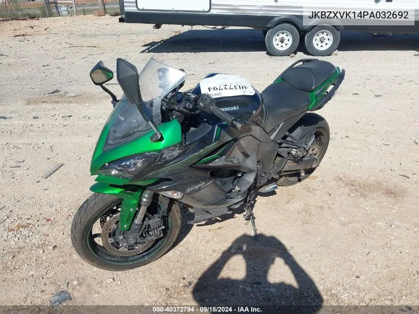 2023 Kawasaki Zx1002 K VIN: JKBZXVK14PA032692 Lot: 40372794