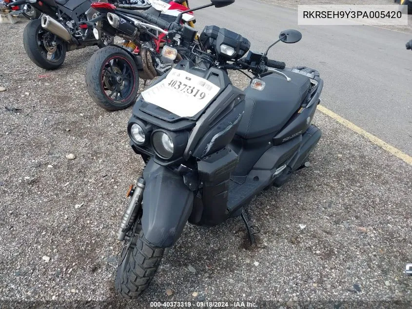 2023 Yamaha Yw125 VIN: RKRSEH9Y3PA005420 Lot: 40373319