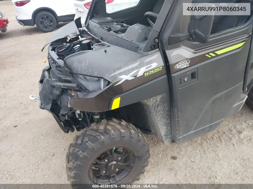 2023 Polaris Ranger Xp 1000 Northstar Premium VIN: 4XARRU991P8060345 Lot: 40391576