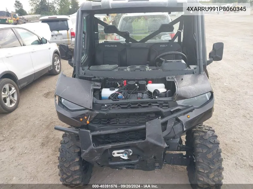 2023 Polaris Ranger Xp 1000 Northstar Premium VIN: 4XARRU991P8060345 Lot: 40391576