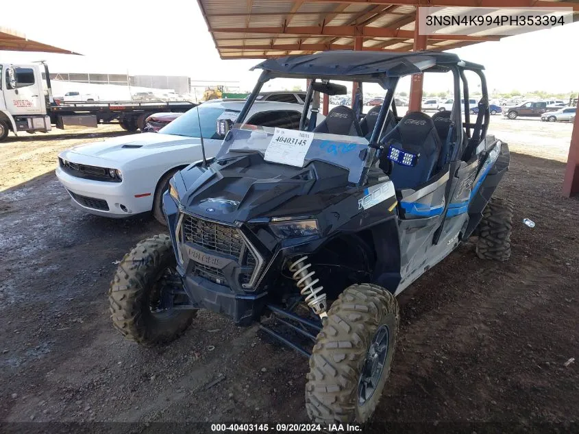 2023 Polaris Rzr Xp 4 1000 Premium VIN: 3NSN4K994PH353394 Lot: 40403145