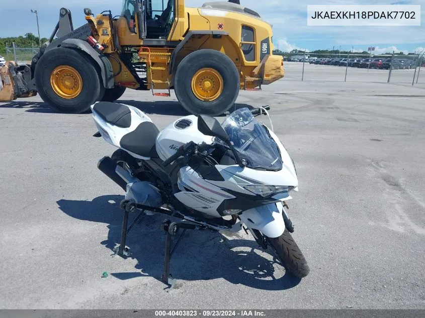 2023 Kawasaki Ex400 VIN: JKAEXKH18PDAK7702 Lot: 40403823