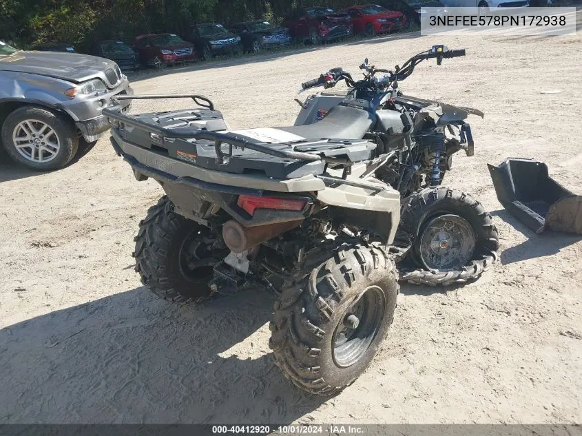 2023 Polaris Sportsman VIN: 3NEFEE578PN172938 Lot: 40412920