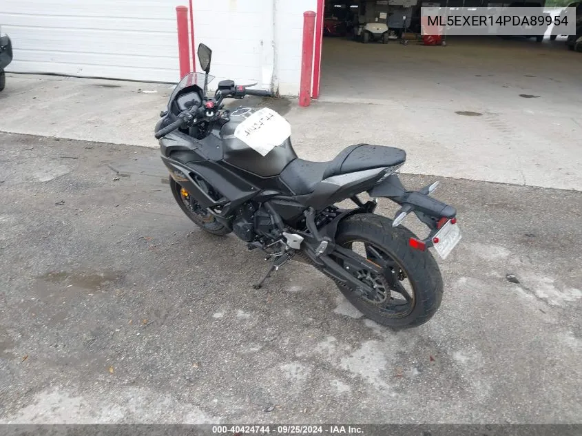 2023 Kawasaki Ex650 R VIN: ML5EXER14PDA89954 Lot: 40424744