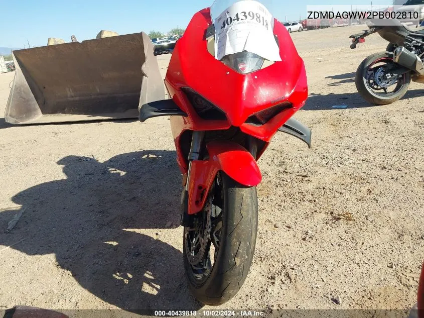 ZDMDAGWW2PB002810 2023 Ducati Panigale V4S