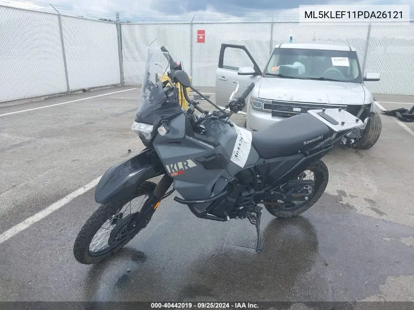 2023 Kawasaki Kl650 F VIN: ML5KLEF11PDA26121 Lot: 40442019