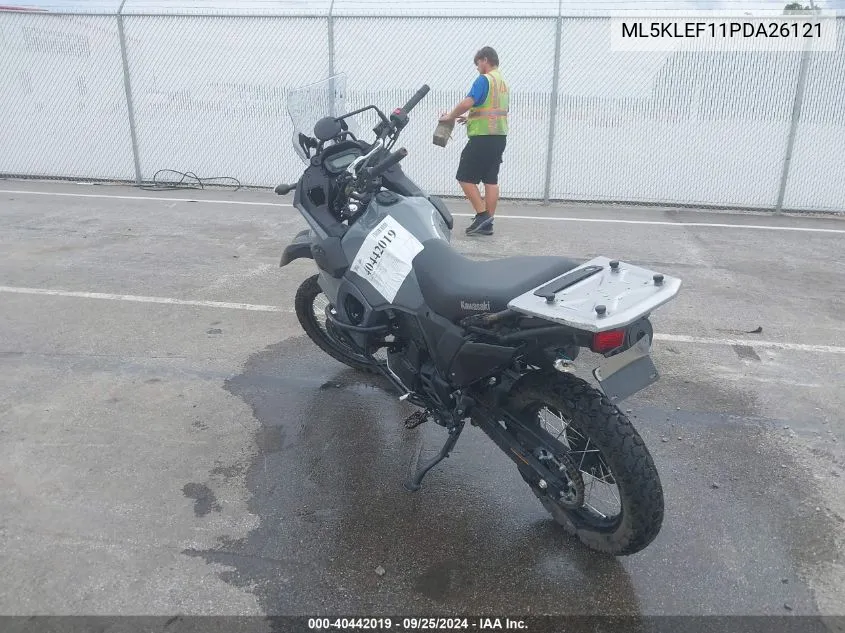 2023 Kawasaki Kl650 F VIN: ML5KLEF11PDA26121 Lot: 40442019