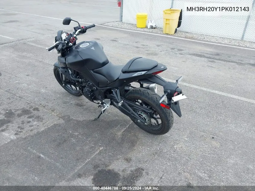 2023 Yamaha Mt-03 VIN: MH3RH20Y1PK012143 Lot: 40446788