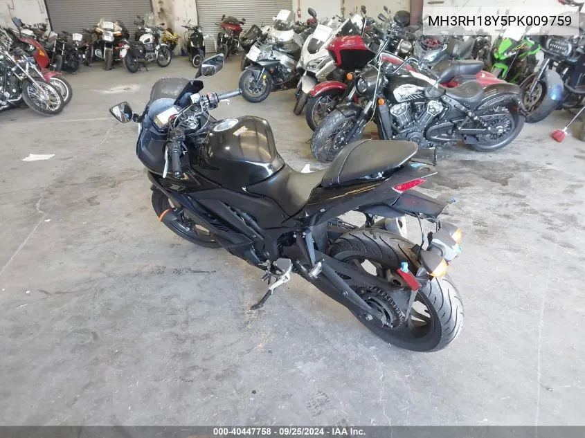 2023 Yamaha Yzfr3 A VIN: MH3RH18Y5PK009759 Lot: 40447758