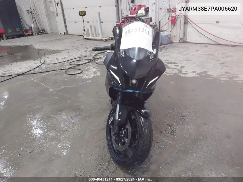 2023 Yamaha Yzfr7 VIN: JYARM38E7PA006620 Lot: 40451211