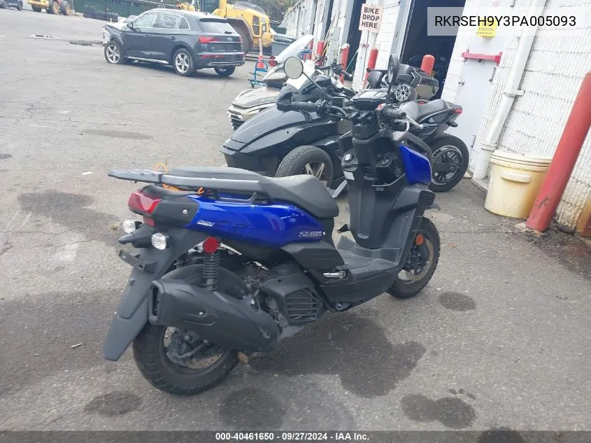 2023 Yamaha Yw125 VIN: RKRSEH9Y3PA005093 Lot: 40461650