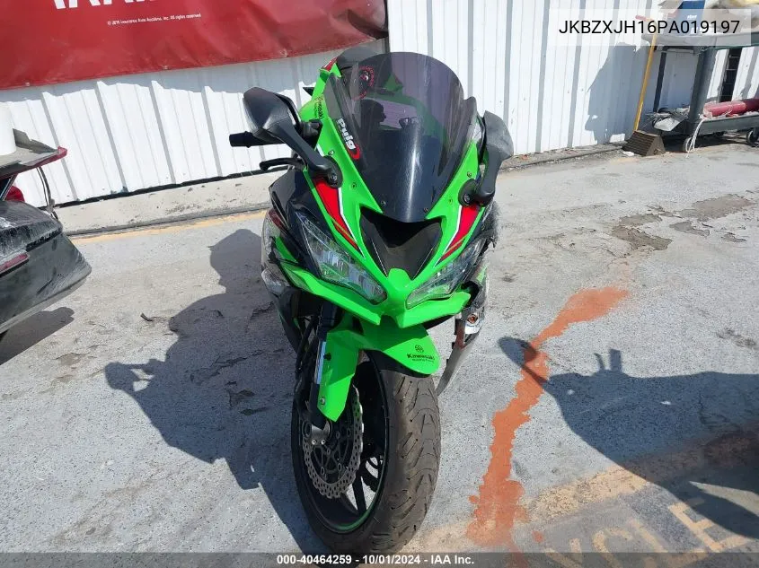 2023 Kawasaki Zx636 K VIN: JKBZXJH16PA019197 Lot: 40464259