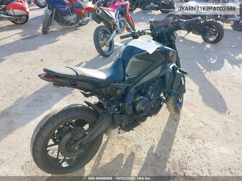 2023 Yamaha Mt09 VIN: JYARN71E2PA003588 Lot: 40466689